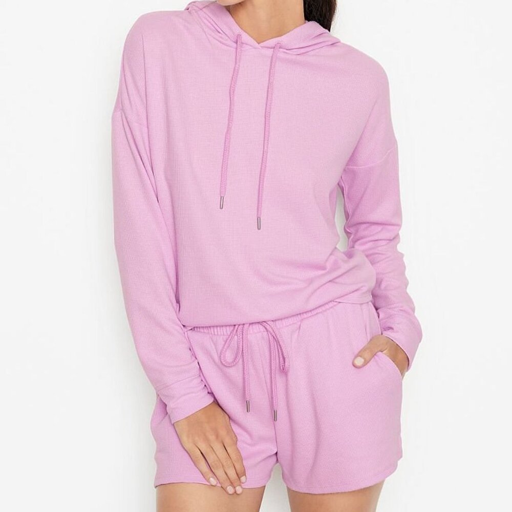 victoria secret purple matching pj set - Small